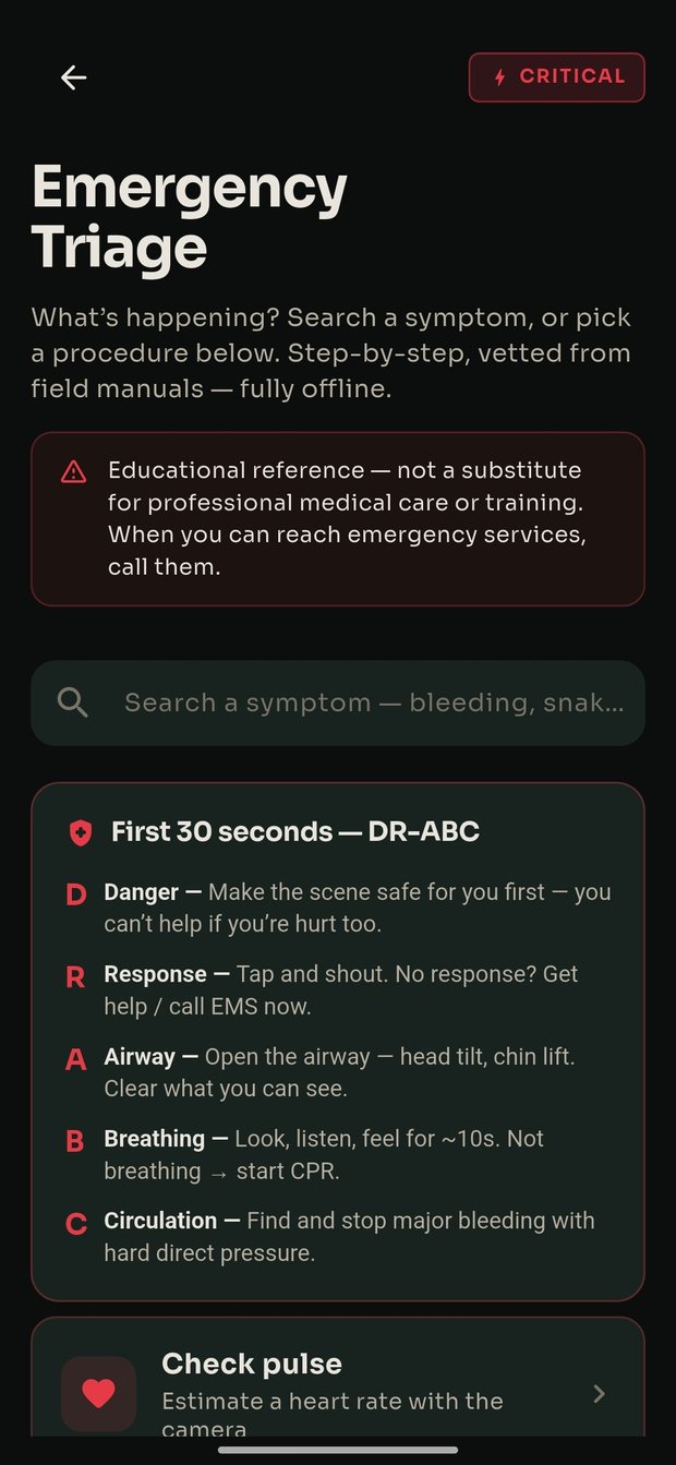 Emergency first-aid protocols